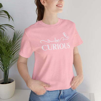 Be Curious with Acton Lakewood on back Unisex Jersey Short Sleeve Tee