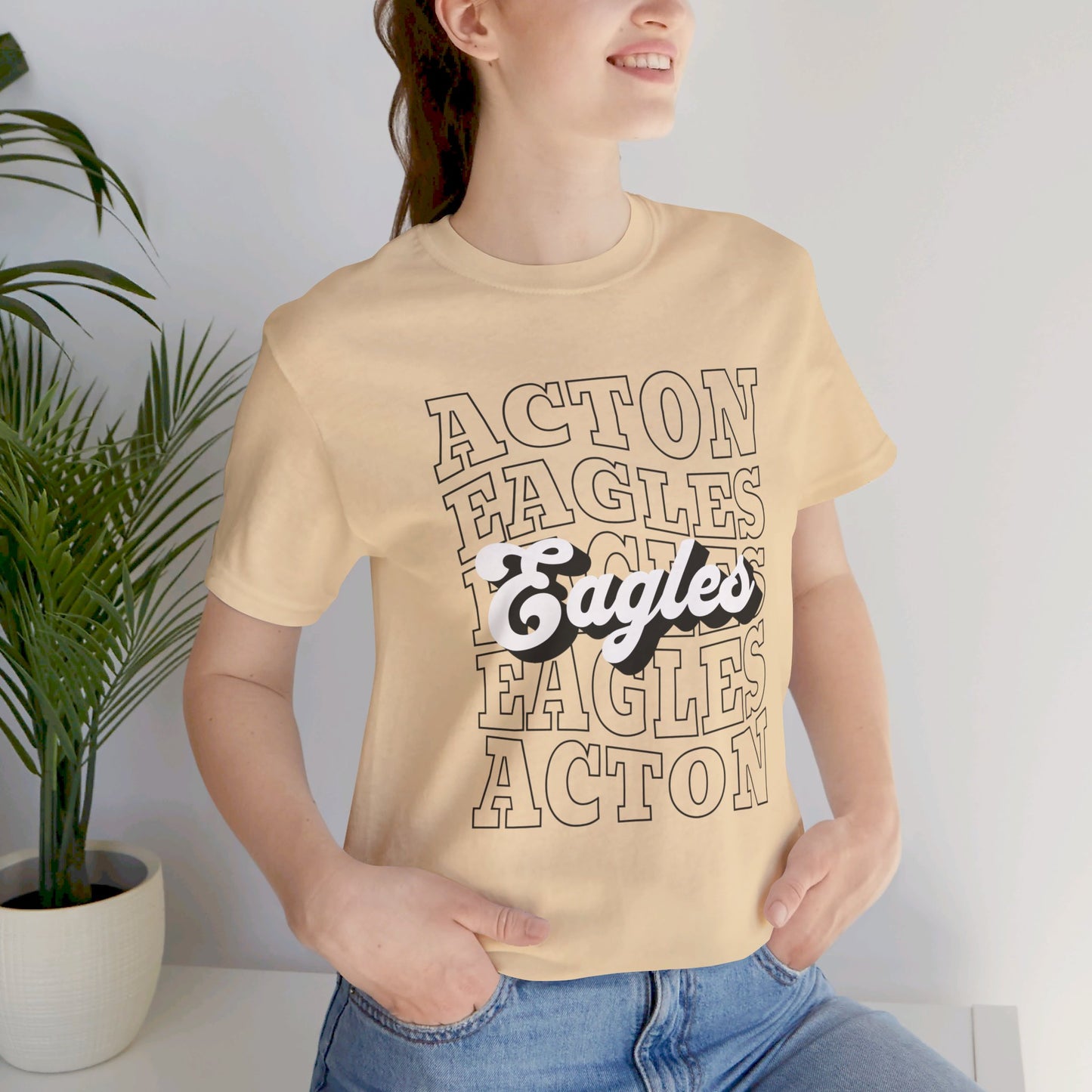 Acton Eagles Spirit T-Shirt Unisex Jersey Short Sleeve