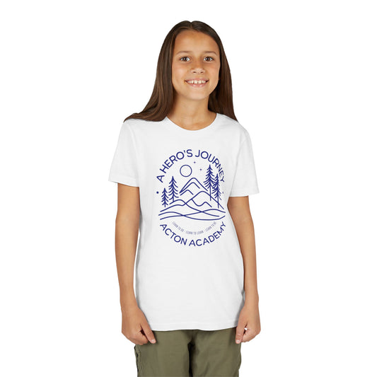 Hero's Journey Line Drawing with Acton CyFair Youth Short Sleeve Tee