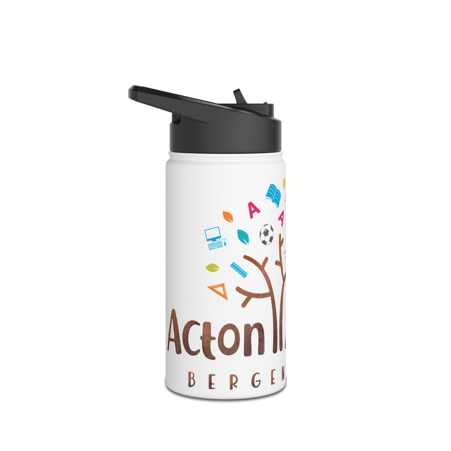 Acton Bergen County Stainless Steel Water Bottle, Standard Lid