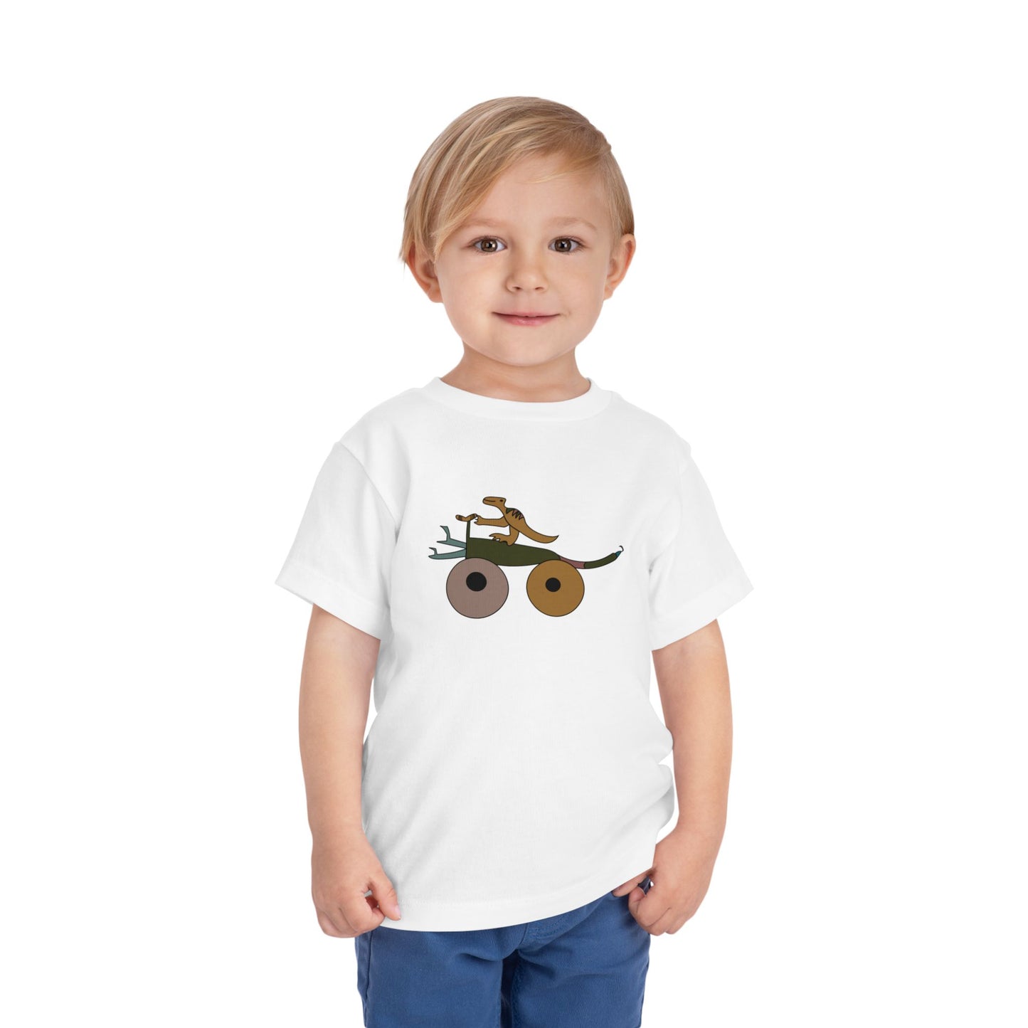 Toddler Tee — Ronin Inspired Dinosaur on a bike