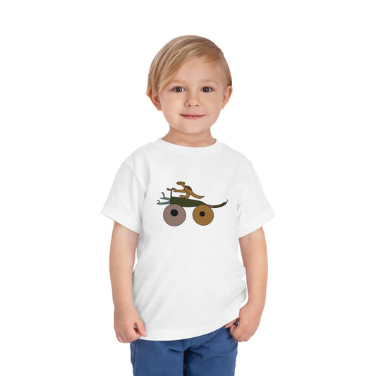 Toddler Tee — Ronin Inspired Dinosaur on a bike