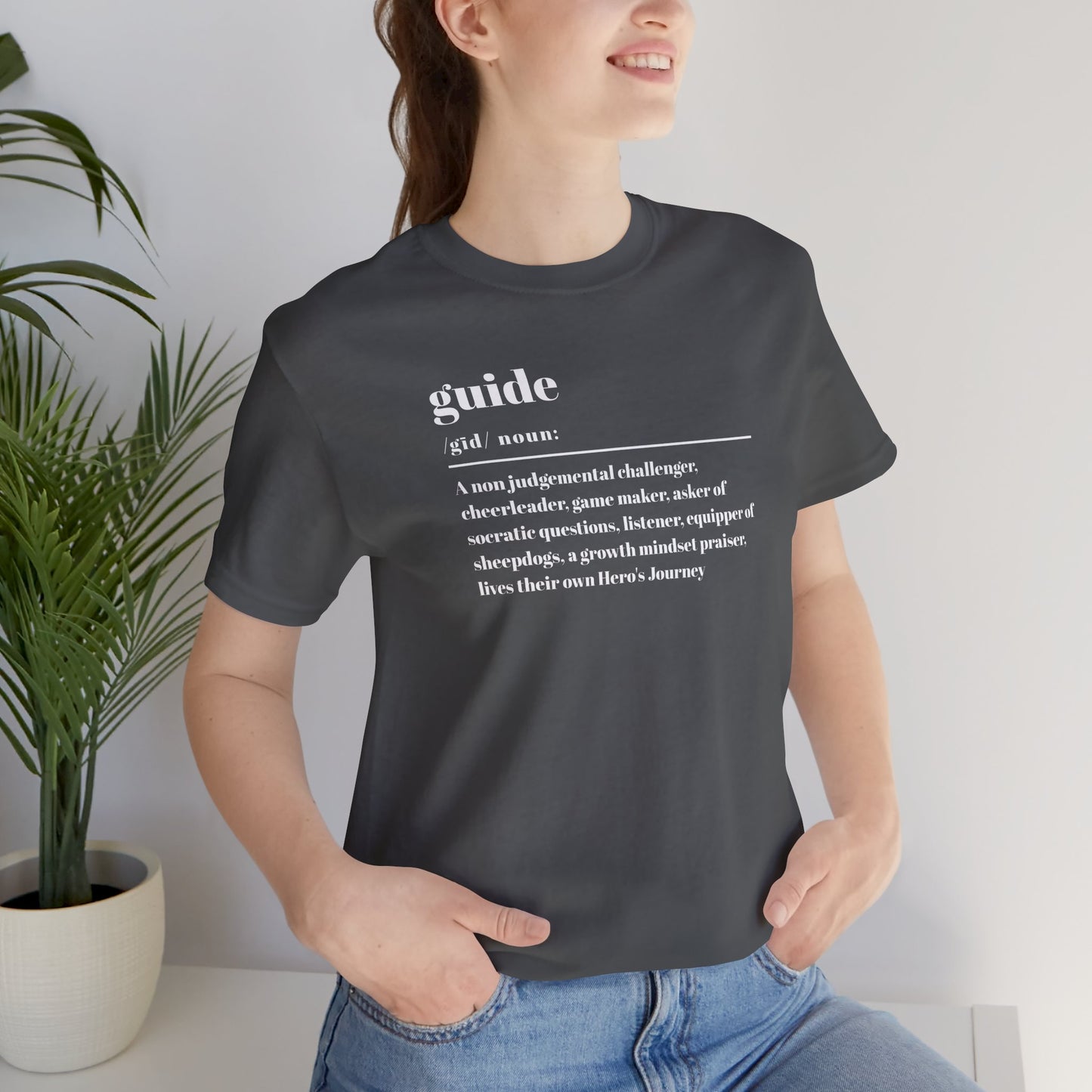 Guide definition w/back Unisex Jersey Short Sleeve Tee
