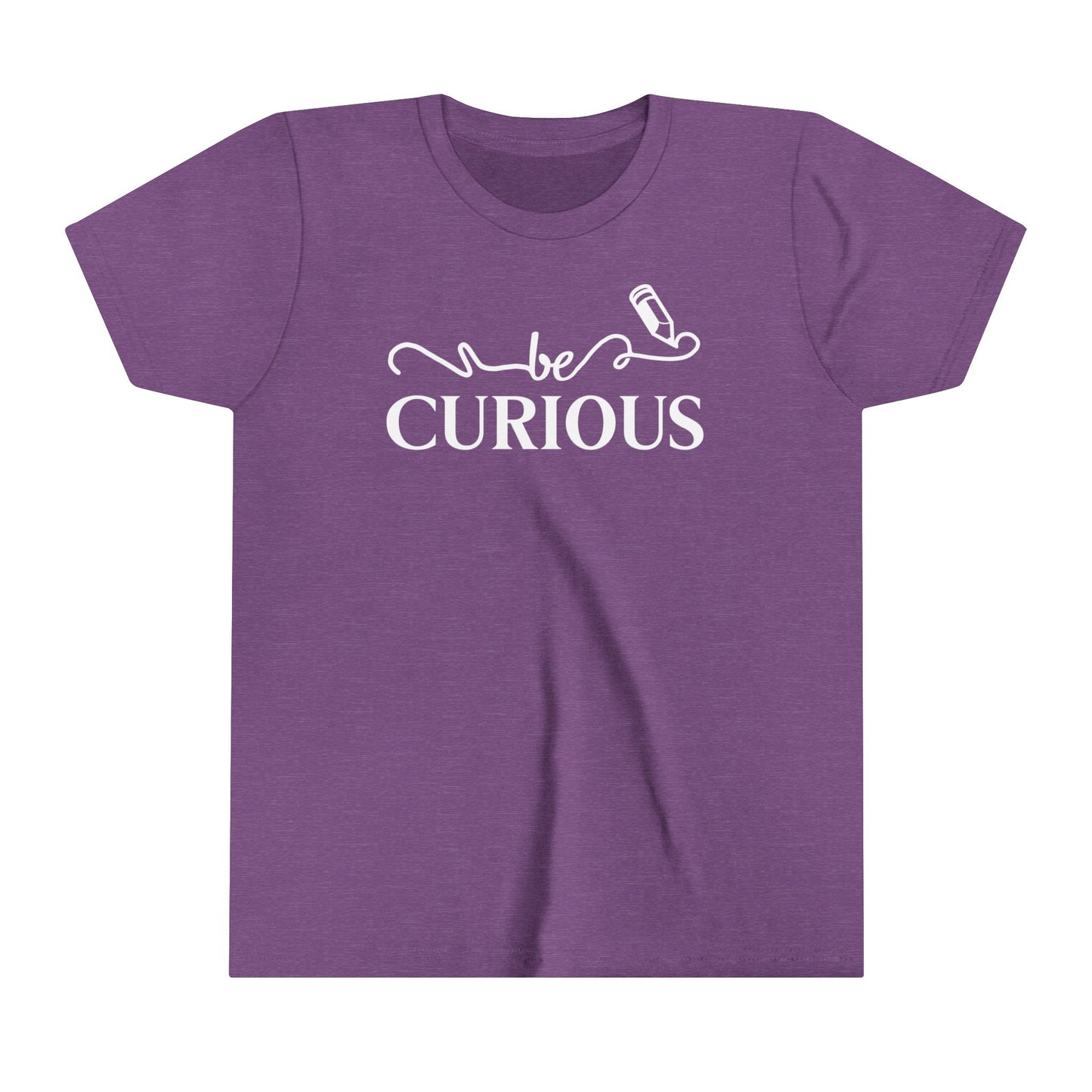 Be Curious with Madison West on back Youth Short Sleeve Tee