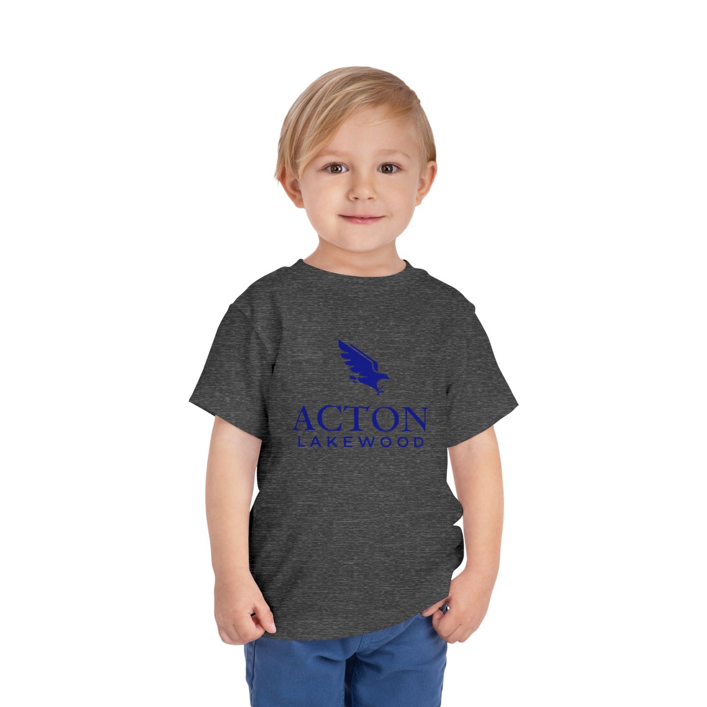 Acton Lakewood with Blue Logo Toddler Short Sleeve Tee