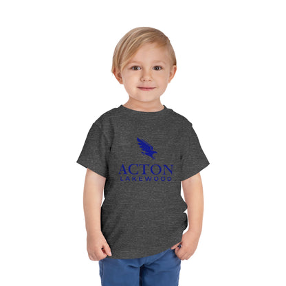 Acton Lakewood with Blue Logo Toddler Short Sleeve Tee