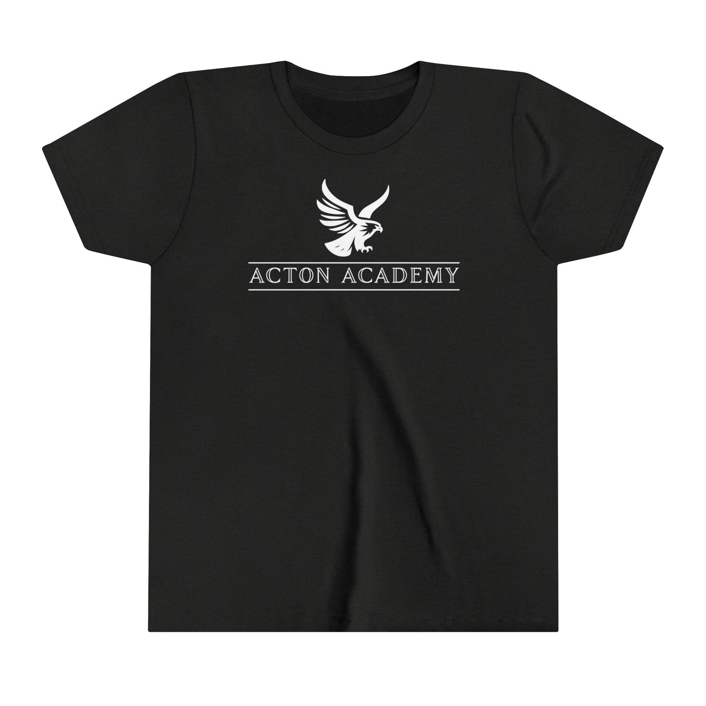 Acton White Logo Youth Short Sleeve Tee