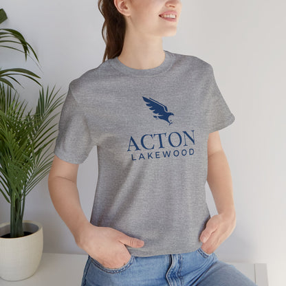 Acton Lakewood with blue logo Unisex Jersey Short Sleeve Tee