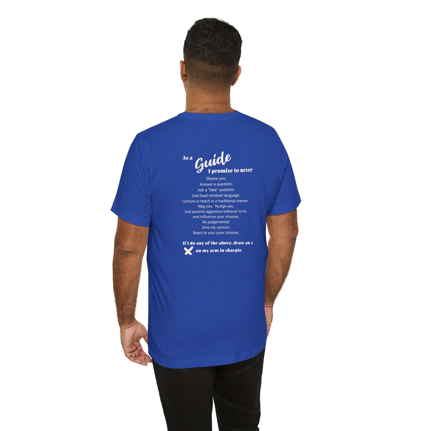 Guide definition w/back Unisex Jersey Short Sleeve Tee