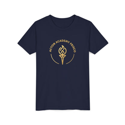 Youth Academy Tee — Acton Academy Frisco Torch Logo Kids Shirt
