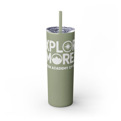 Acton CyFair Skinny Tumbler with Straw, 20oz