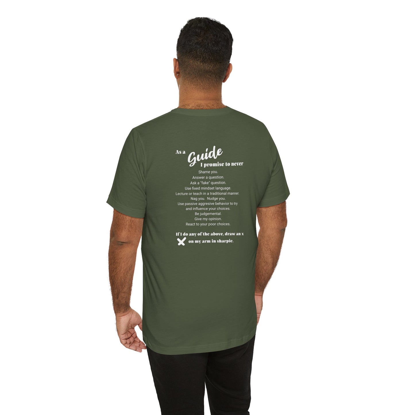 Guide definition w/back Unisex Jersey Short Sleeve Tee