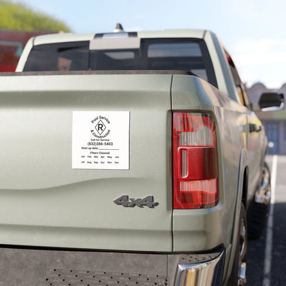 Customizable Pool Service Car Magnet - Call for Service & Construction