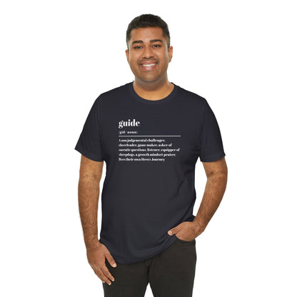 Guide definition w/back Unisex Jersey Short Sleeve Tee