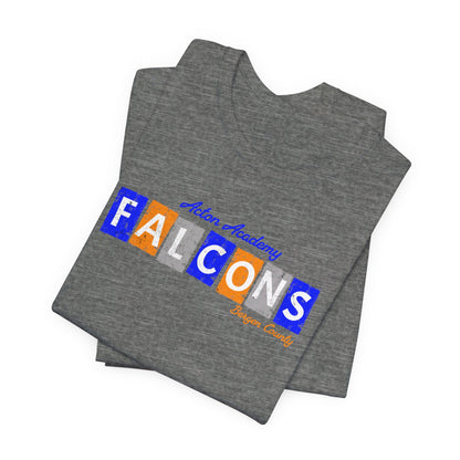 Acton Falcons Bergen Orange Block Unisex Jersey Short Sleeve Tee