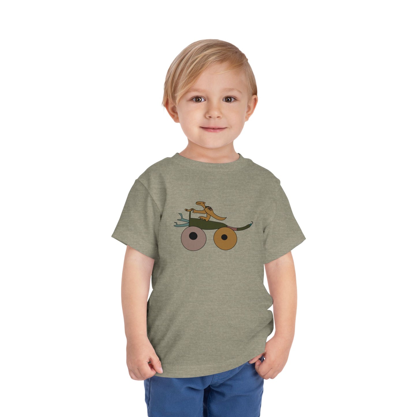 Toddler Tee — Ronin Inspired Dinosaur on a bike