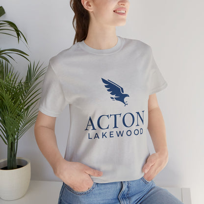 Acton Lakewood with blue logo Unisex Jersey Short Sleeve Tee