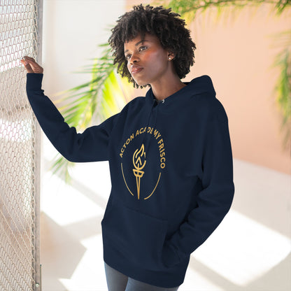Torch Logo Hoodie — Acton Academy Frisco Fleece Pullover