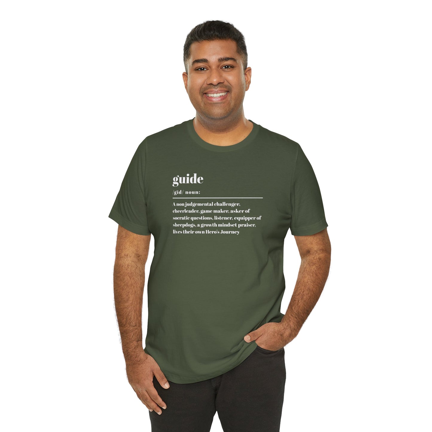 Guide definition w/back Unisex Jersey Short Sleeve Tee