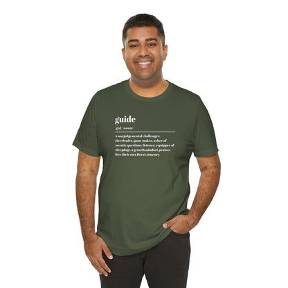Guide definition w/back Unisex Jersey Short Sleeve Tee