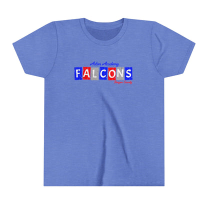 Acton Falcons Red Block Youth Short Sleeve Tee