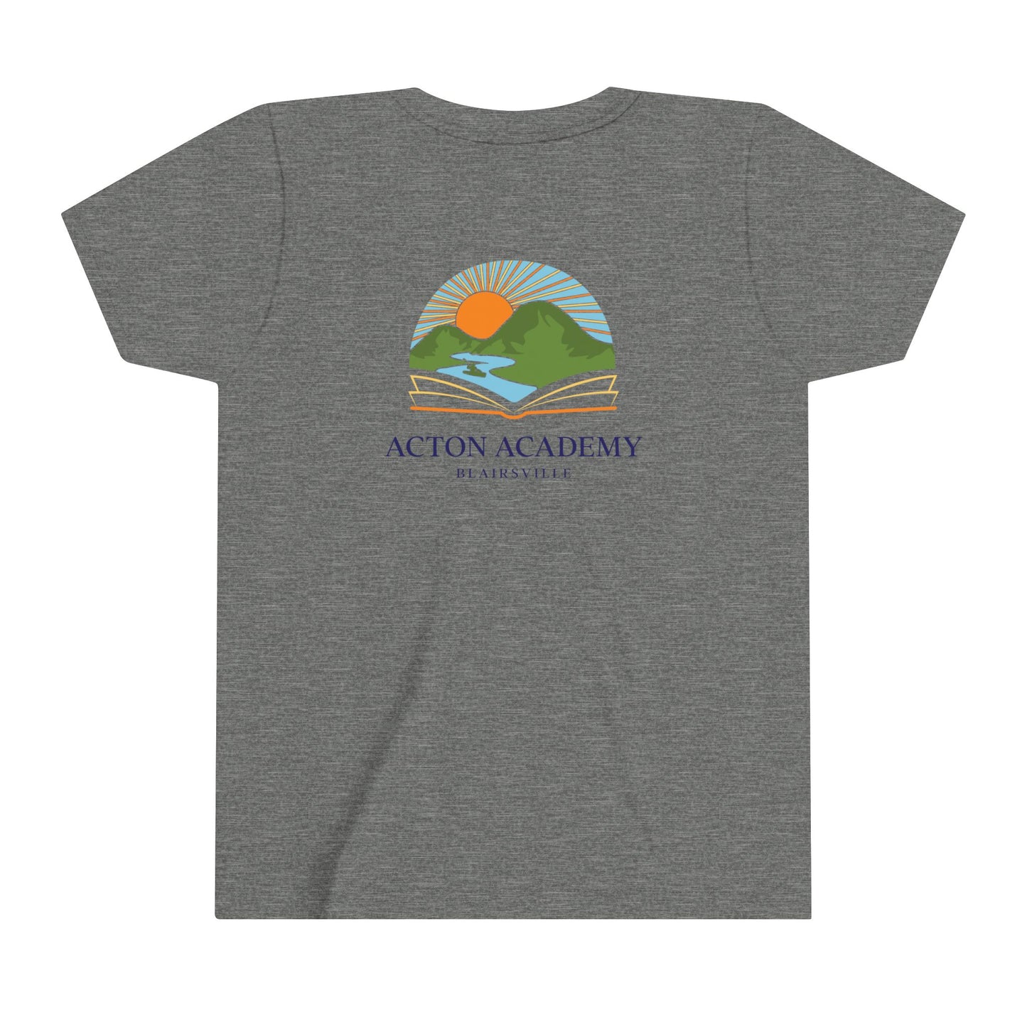 Be Curious with Blairsville logo Youth Short Sleeve Tee