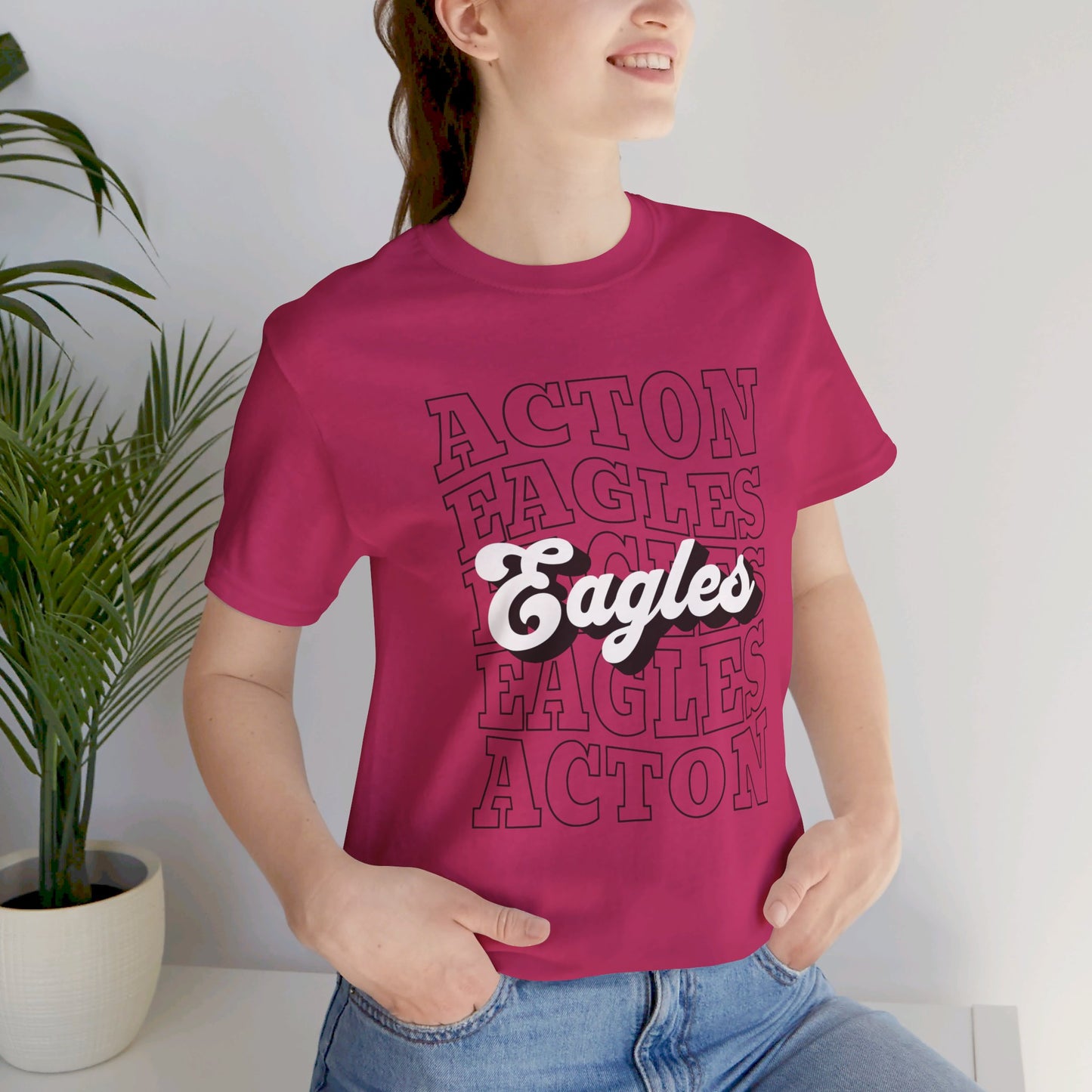 Acton Eagles Spirit T-Shirt Unisex Jersey Short Sleeve