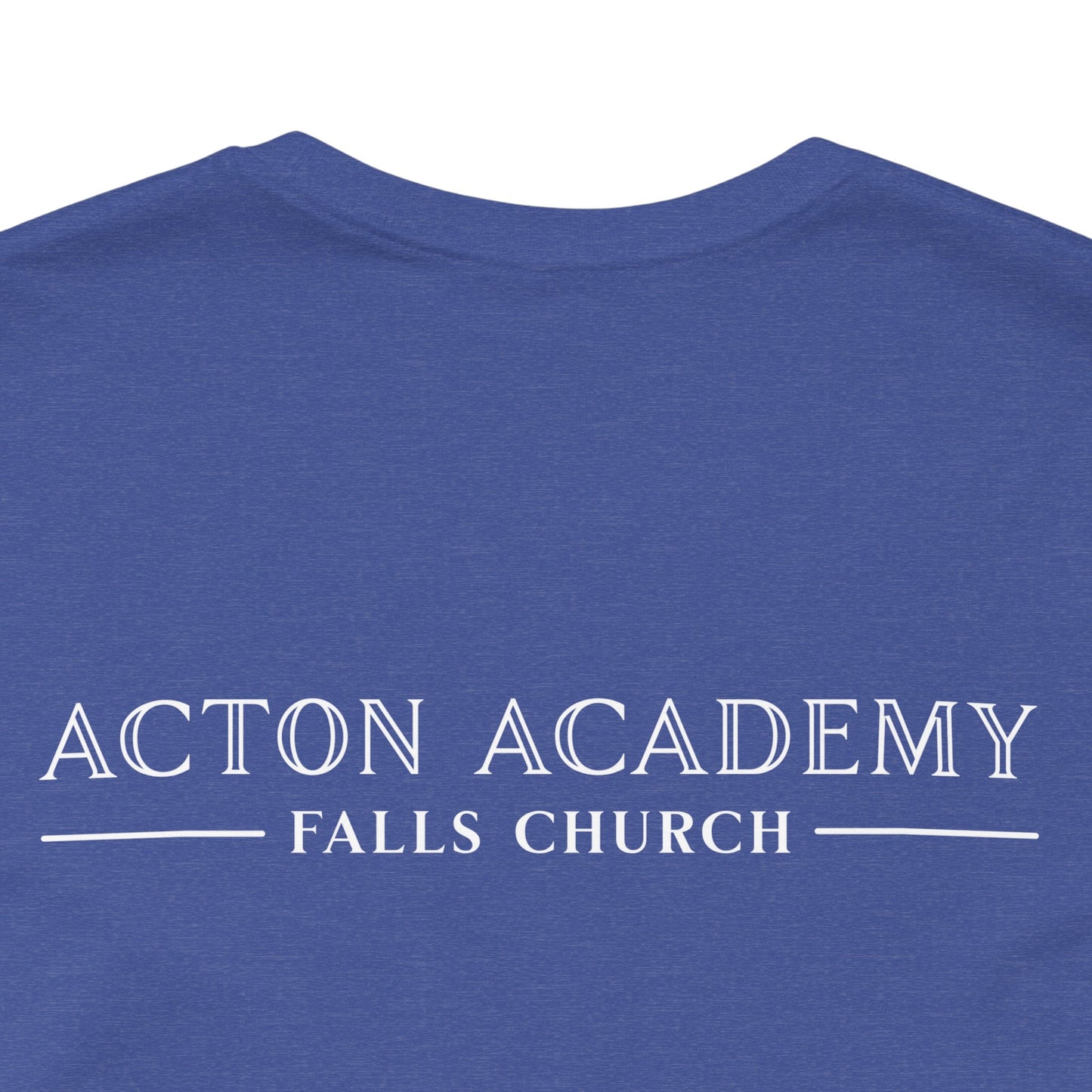 Stay Socratic with Falls Church on back Unisex Jersey Short Sleeve Tee