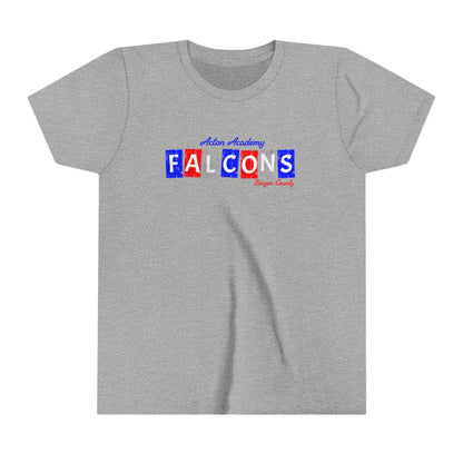 Acton Falcons Red Block Youth Short Sleeve Tee