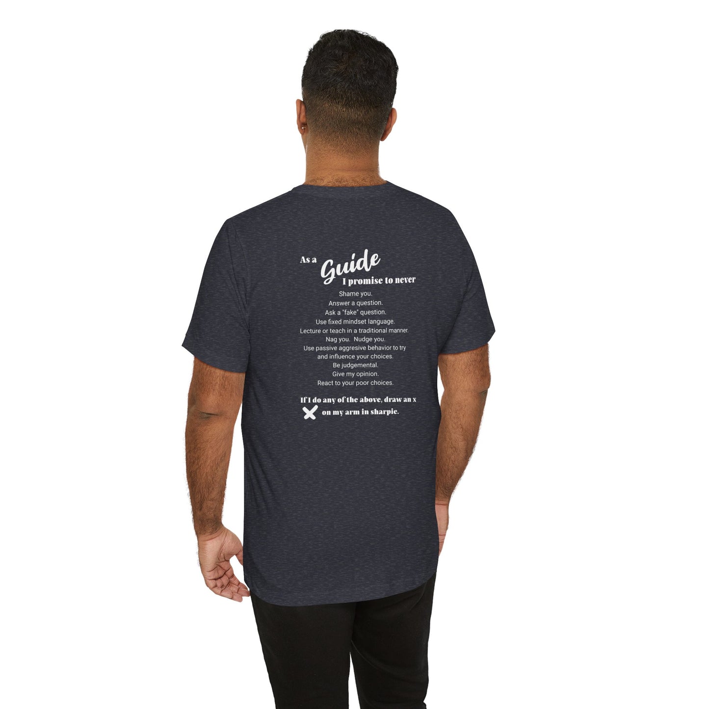 Guide definition w/back Unisex Jersey Short Sleeve Tee