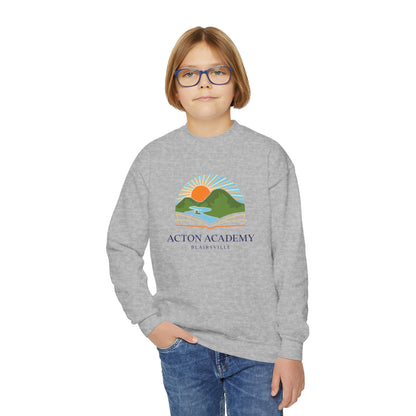 Youth Crewneck Sweatshirt with Acton Academy Blairsville
