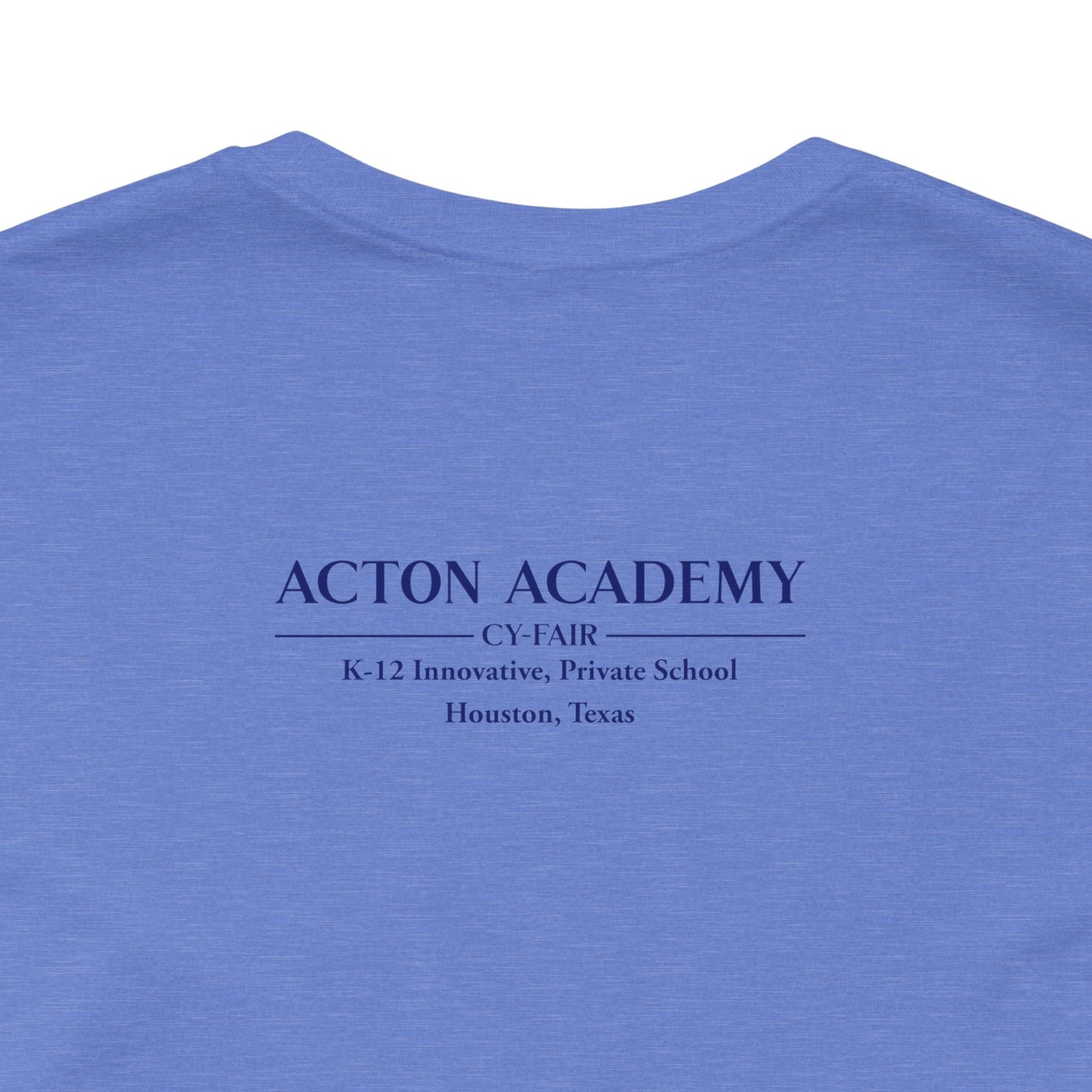 Hero's Journey Line Drawing with Acton CyFair Unisex Jersey Short Sleeve Tee