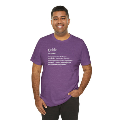 Guide definition w/back Unisex Jersey Short Sleeve Tee
