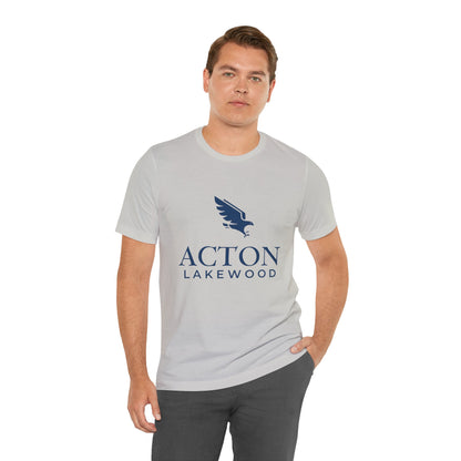 Acton Lakewood with blue logo Unisex Jersey Short Sleeve Tee