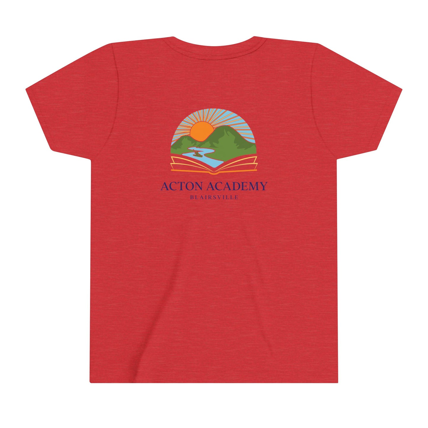 Be Curious with Blairsville logo Youth Short Sleeve Tee