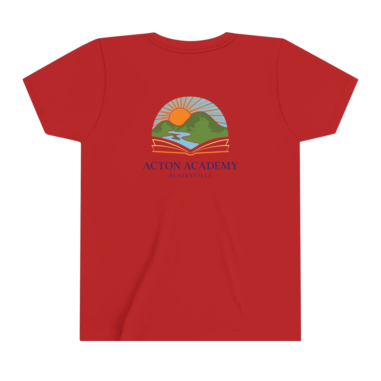 Be Curious with Blairsville logo Youth Short Sleeve Tee