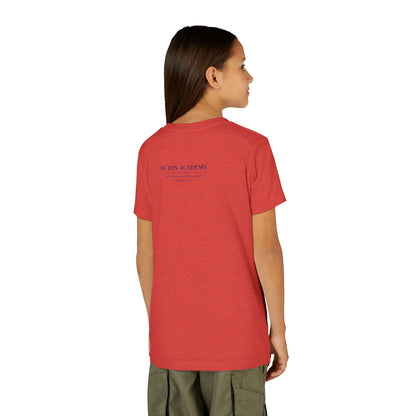 Hero's Journey Line Drawing with Acton CyFair Youth Short Sleeve Tee