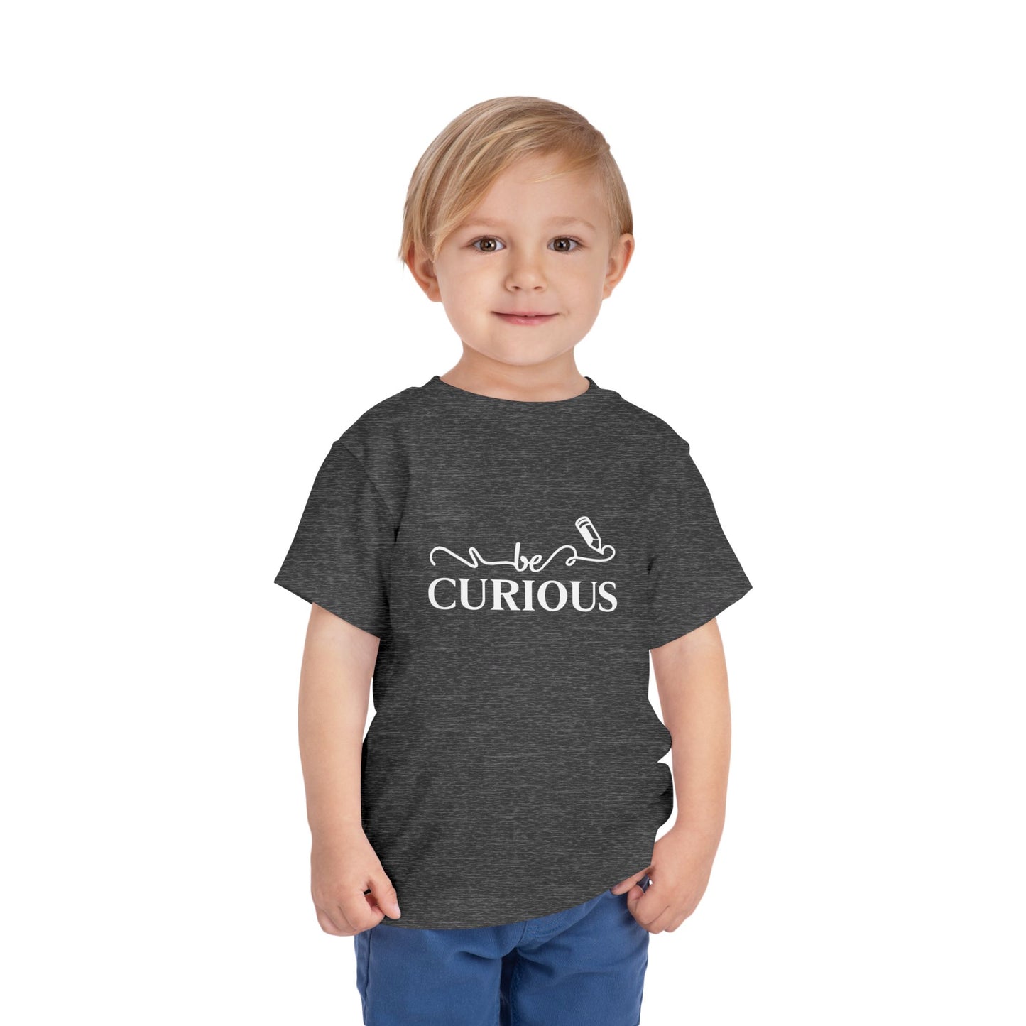 Be Curious with Acton Lakewood on Back Toddler Short Sleeve Tee