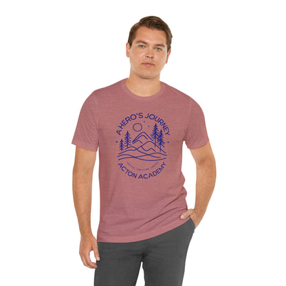 Hero's Journey Line Drawing with Acton CyFair Unisex Jersey Short Sleeve Tee