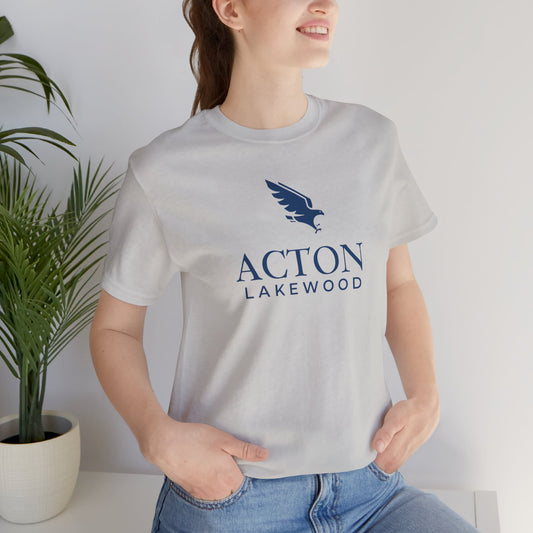 Acton Lakewood with blue logo Unisex Jersey Short Sleeve Tee