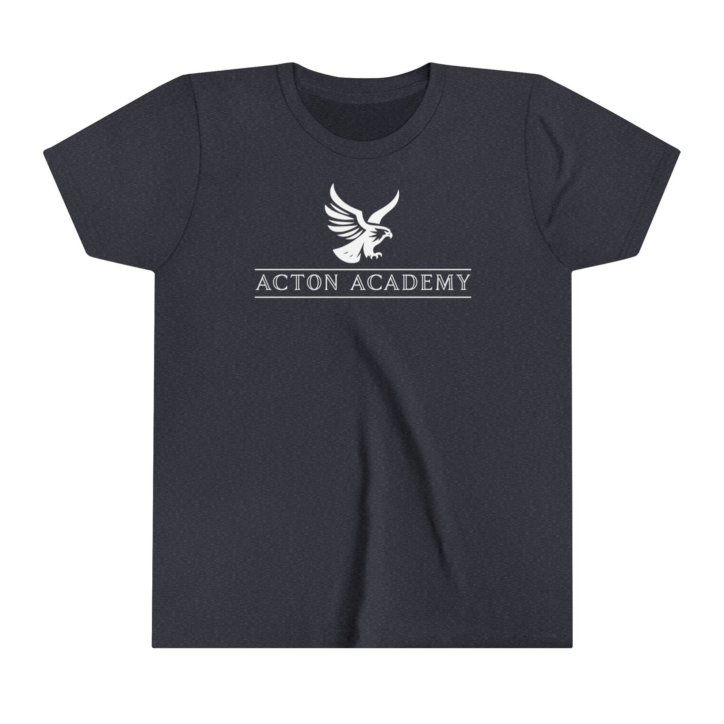 Acton White Logo Youth Short Sleeve Tee