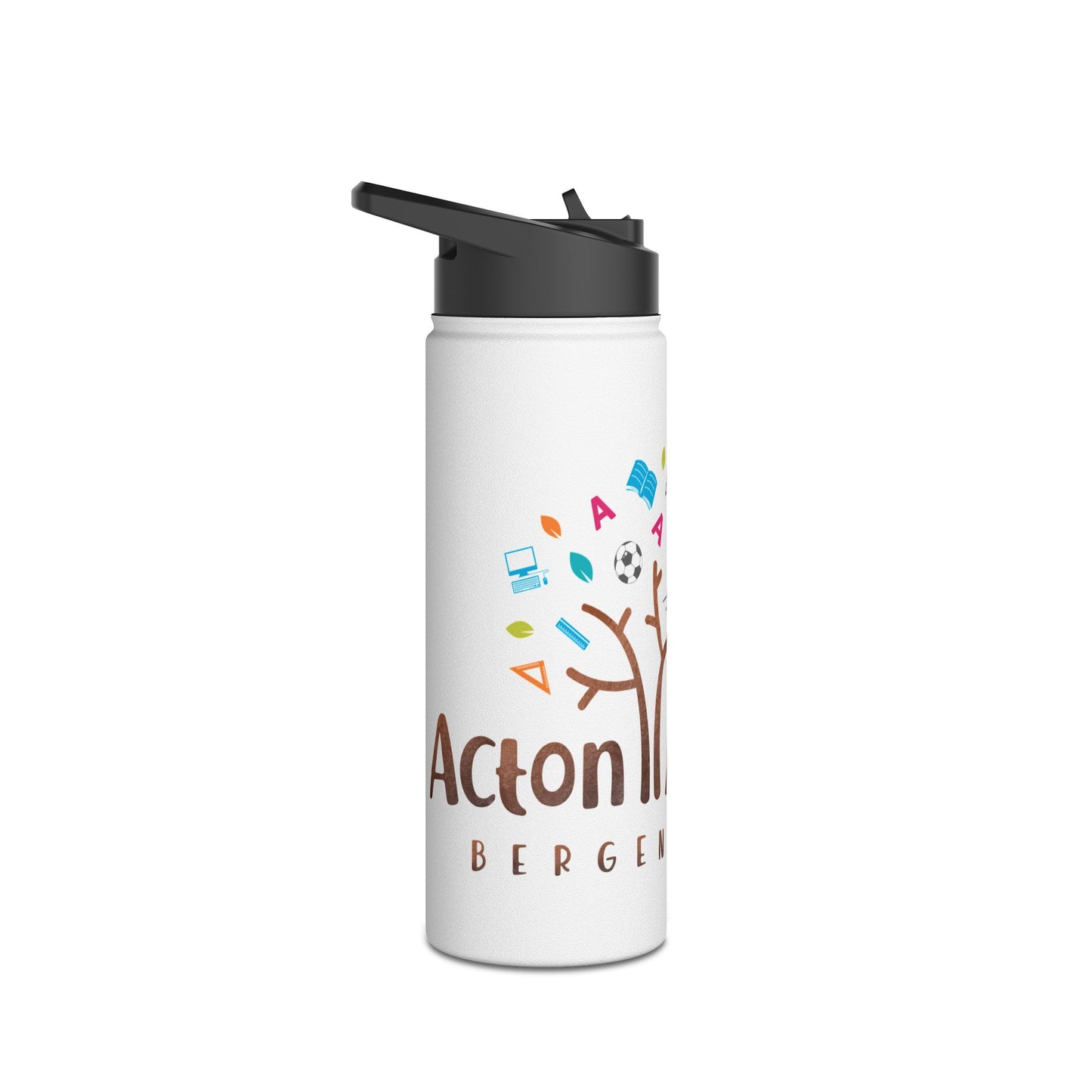 Acton Bergen County Stainless Steel Water Bottle, Standard Lid