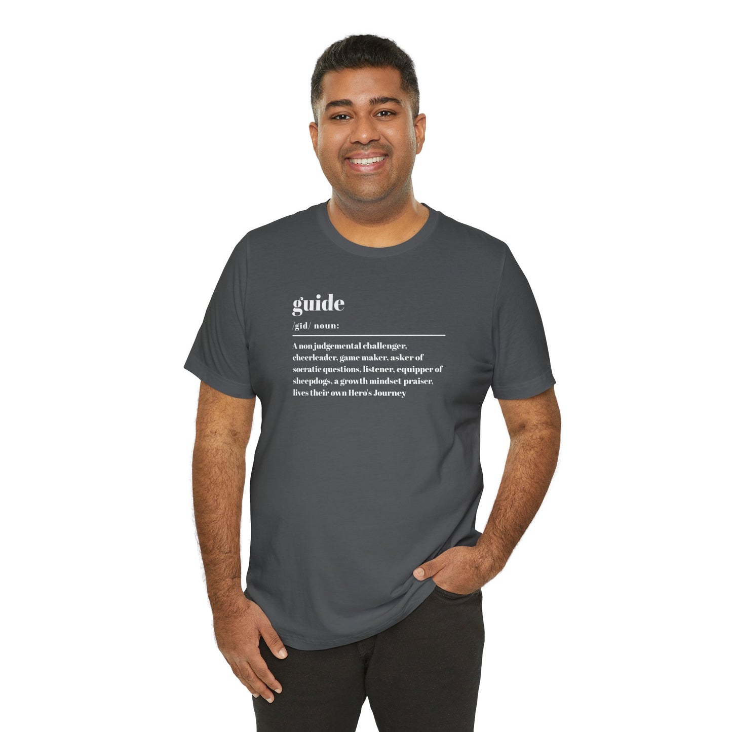 Guide definition w/back Unisex Jersey Short Sleeve Tee