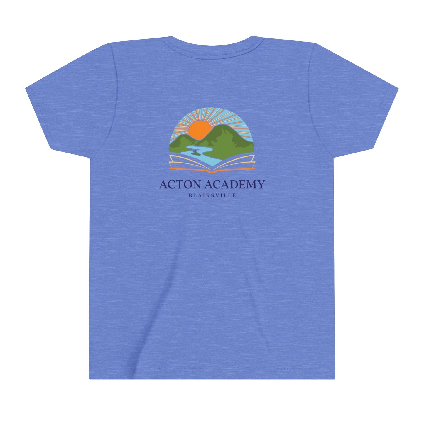 Be Curious with Blairsville logo Youth Short Sleeve Tee