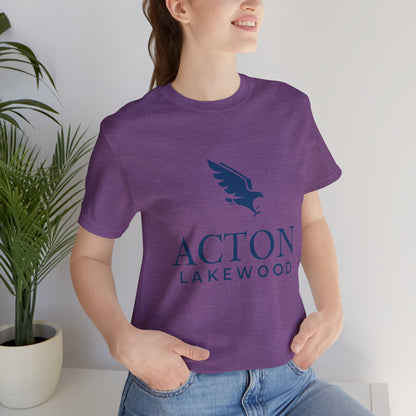 Acton Lakewood with blue logo Unisex Jersey Short Sleeve Tee