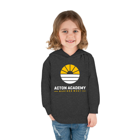 Acton Academy Madison West White Toddler Pullover Fleece Hoodie