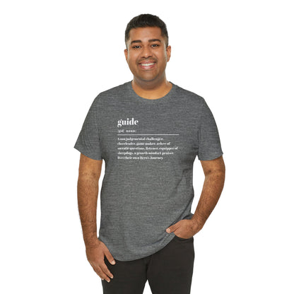 Guide definition w/back Unisex Jersey Short Sleeve Tee