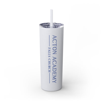 Acton Academy Falls Church Skinny Tumbler with Straw, 20oz