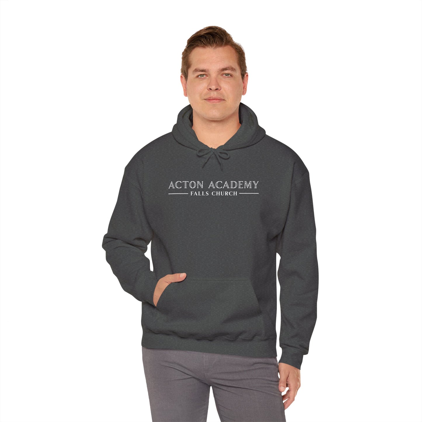 Acton Academy Falls Church White Logo Unisex Hoodie