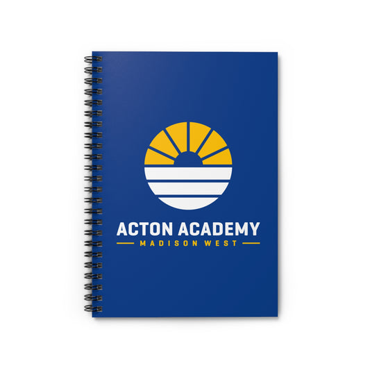 Acton Madison West Blue Spiral Notebook - Ruled Line